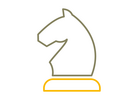 Simple graphic of a chess horse